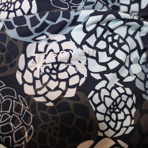 Soybu Dress Navy Blue Floral Dahlia Pullover Everywhere Active L LARGE NWOT's - Picture 9 of 11